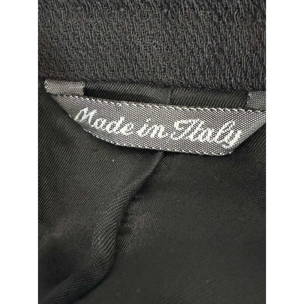 Zanella Men’s  100%Wool Blazer 44L BLACK  Sport Coat Made ITALY